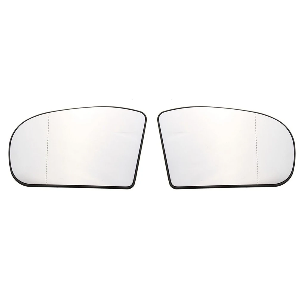 Reemplazo de lente de cristal de espejo Retrovisor lateral derecho e izquierdo para Mercedes Benz W203 W211 2038100121 2038101021, 1 par
