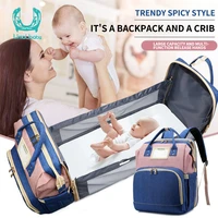 large capacity diaper bag mummy birthing backpack travel portable shoulder multifunction fold bed bags waterproof stylish pack