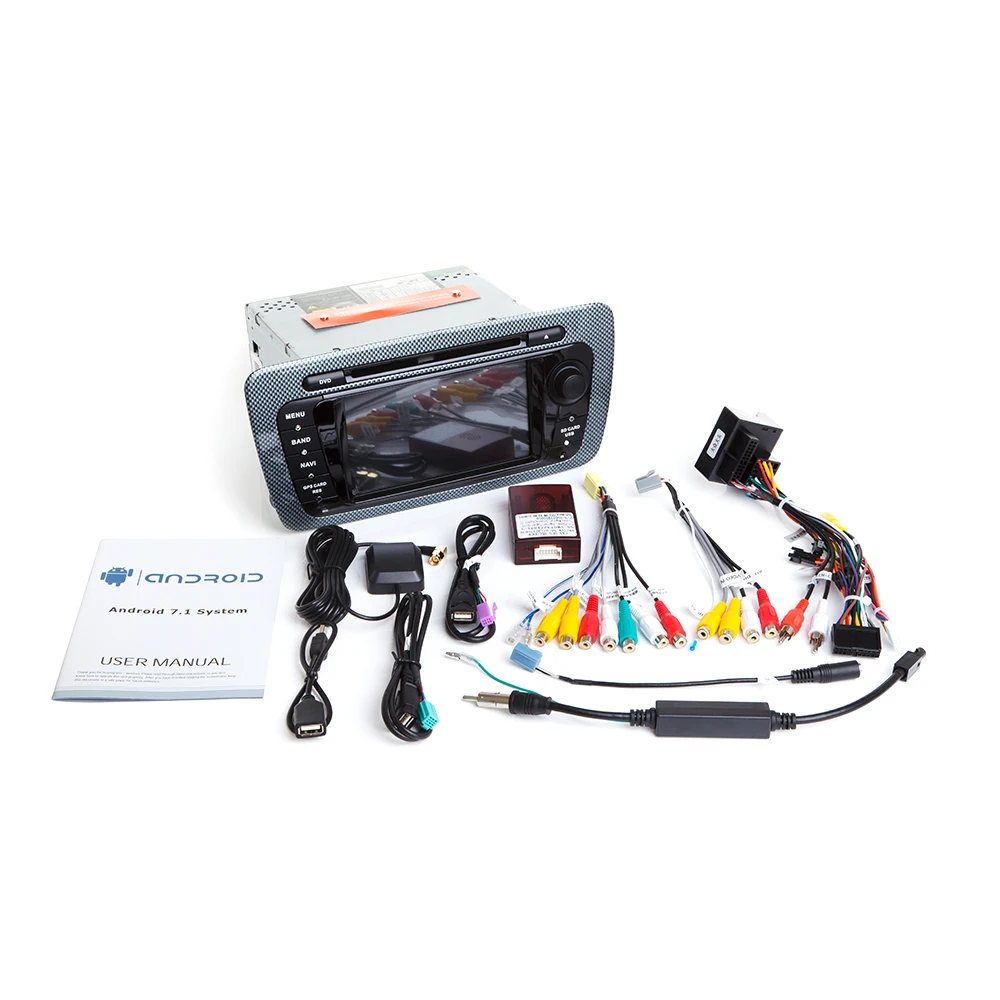 Автомагнитола IPS DSP 64 ГБ 2 Din Android 9 мультимедийный навигатор с GPS DVD для Seat Ibiza 6J MK4