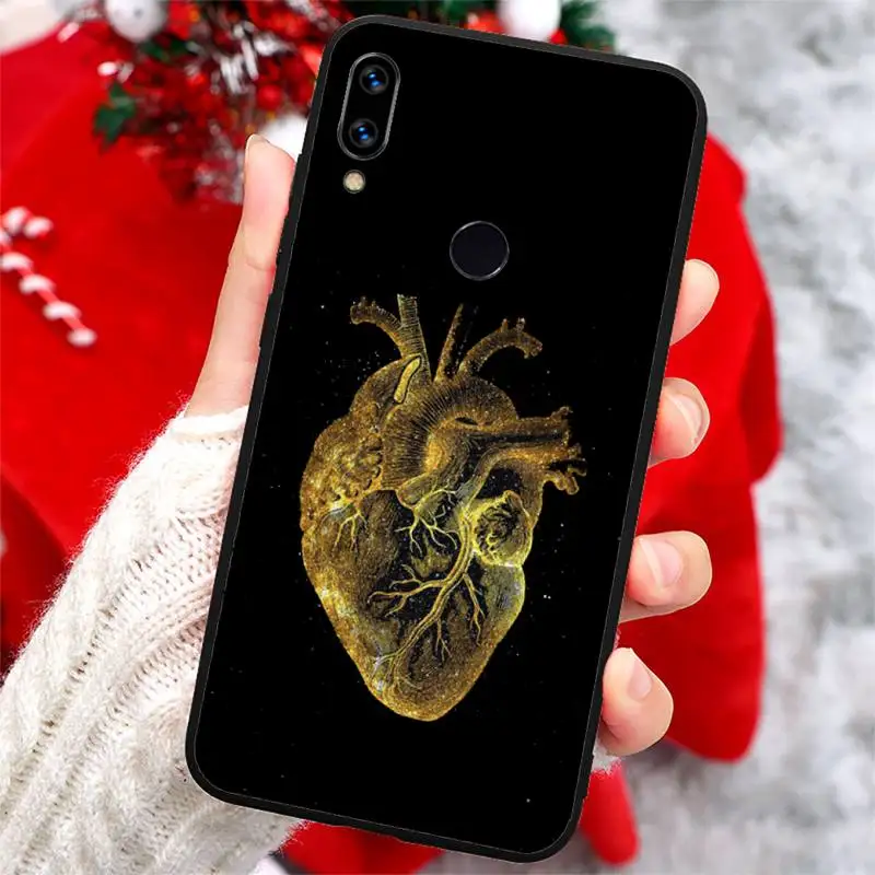 

Medical human organ heart kidney art Phone Case For Xiaomi Redmi note 7 8 9 t k30 max3 9 s 10 pro lite