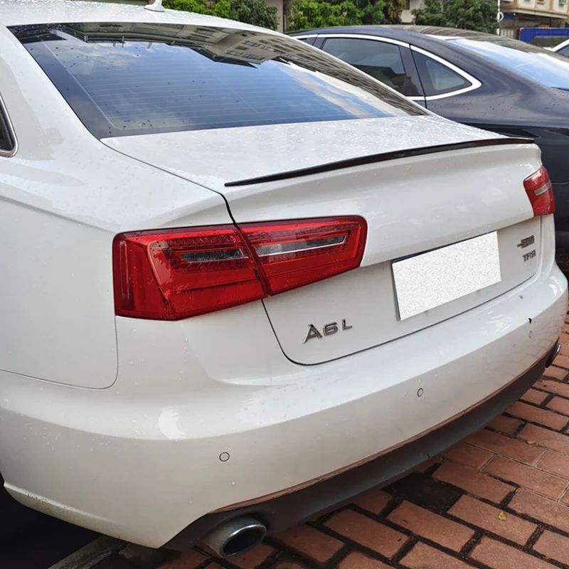 Автомобильный задний спойлер V STYLE Accessories OLD Audi A6 C7 седан, багажник, материал ПУ-пластик, задний аэродиффузор с задним крылом. Ремонт 2012-2018 гг.