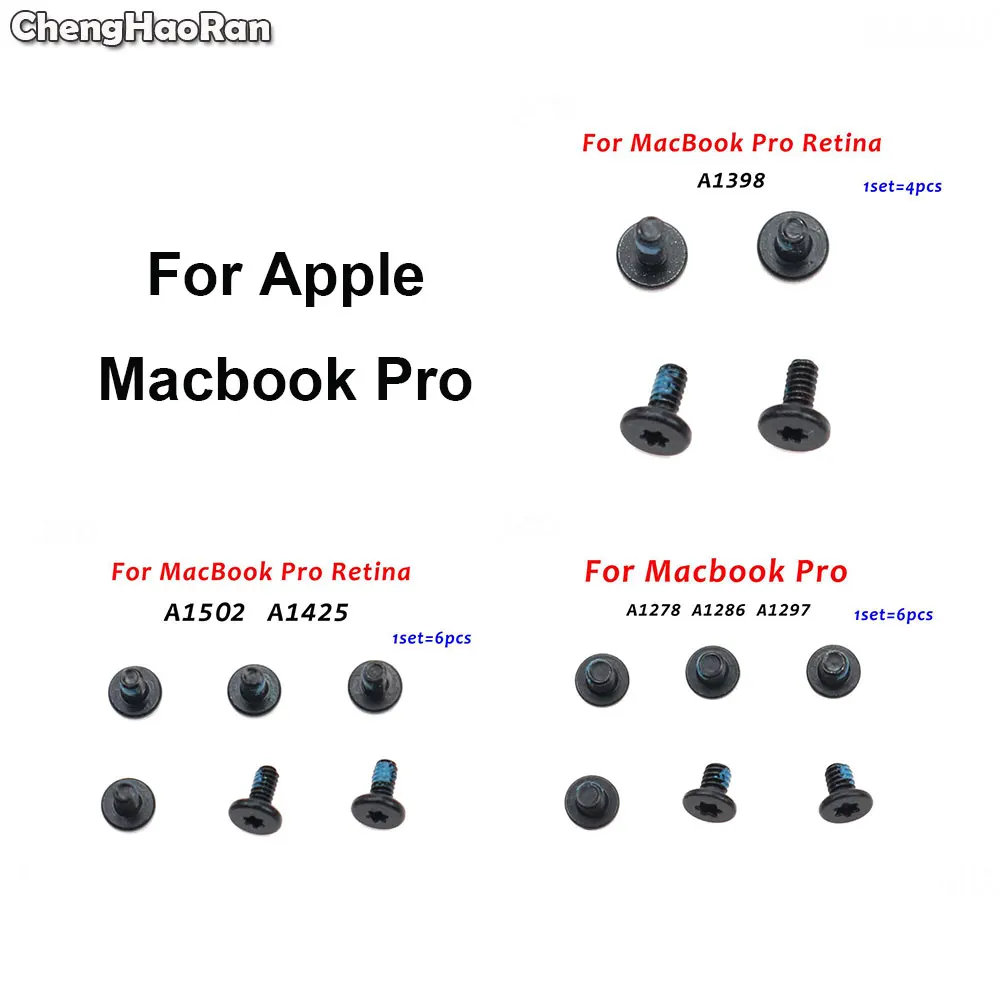 ChengHaoRan 1 комплект материнскую плату винты для материнской платы MacBook Pro Retina A1398 A1502