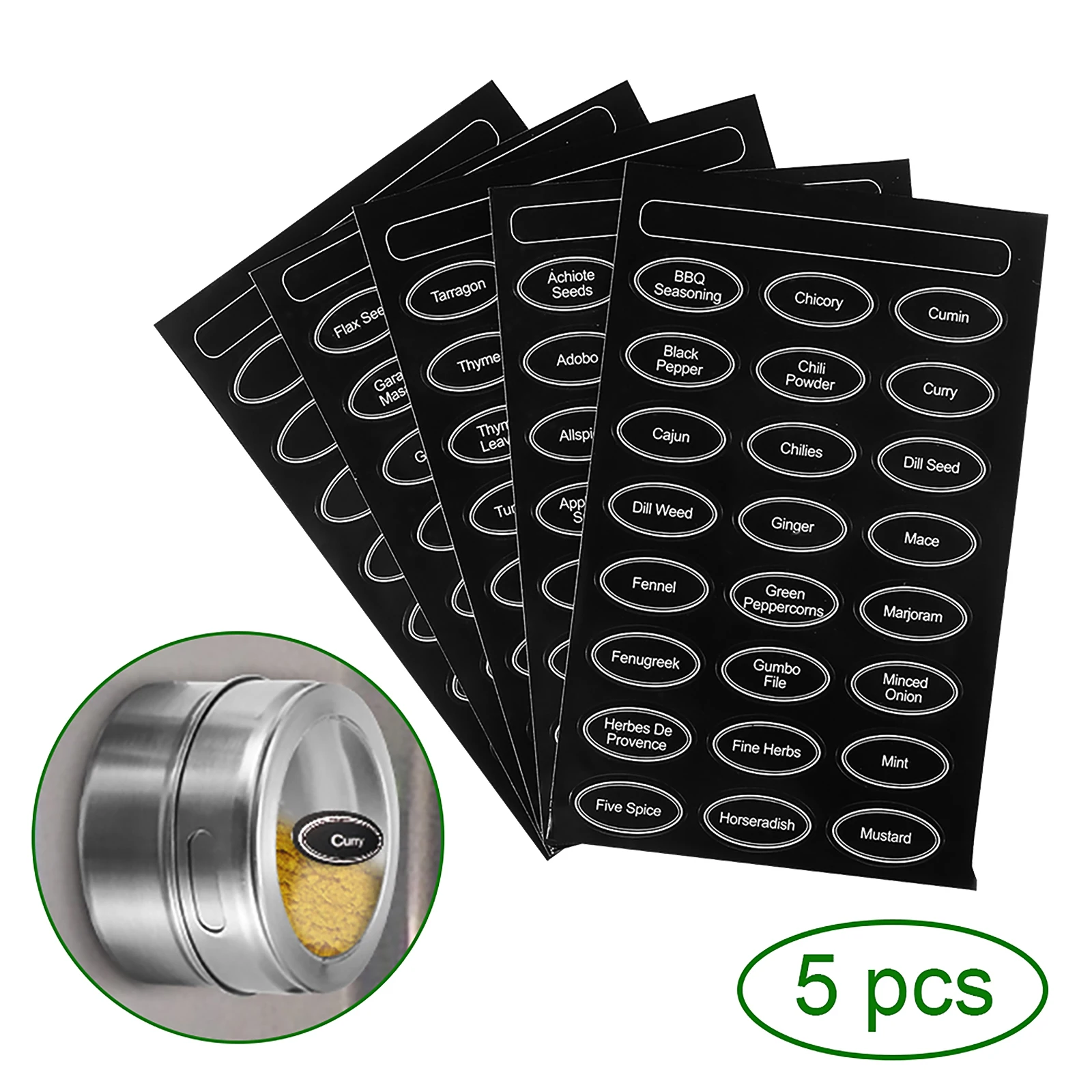 Новые магнитные банки для специй с этикетками наклейки бутылка приправ