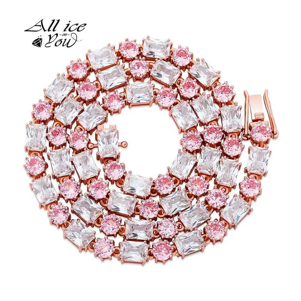 ALLICEONYOU 6 мм колье чокер с кубическим цирконием высокого качества позолоченная