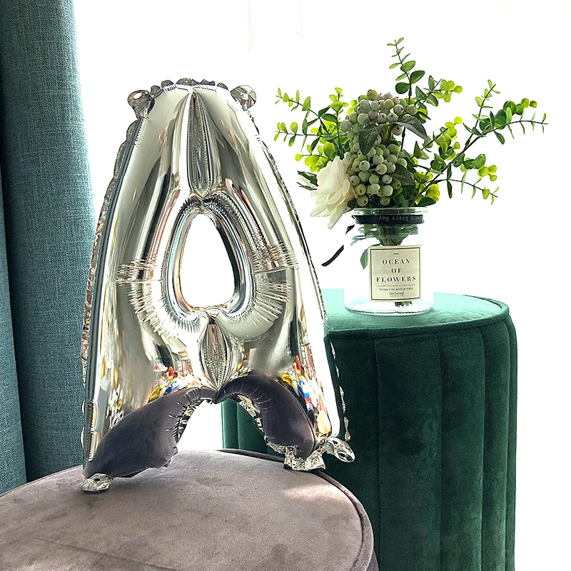 16 дюймов Золотой Серебряный A-Z буквы Алфавит фольга шары свадебное событие