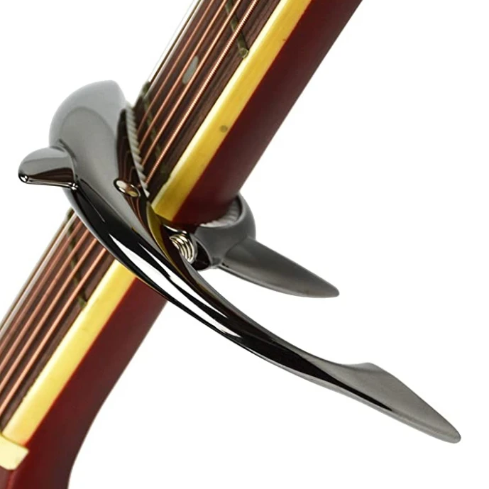 Zinc Alloy Tone Clip for Acoustic Folk Electric Guitar and Ukulele Silver | Спорт и развлечения