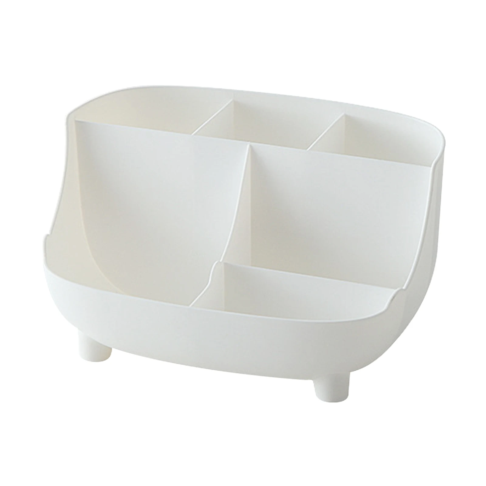 

Однотонный вместительный аккуратный контейнер для хранения, нескользящий портативный канцелярский контейнер, настольный органайзер, глад...