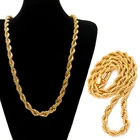 Цепочка из титановой стали, 4 мм, для мужчин и женщин