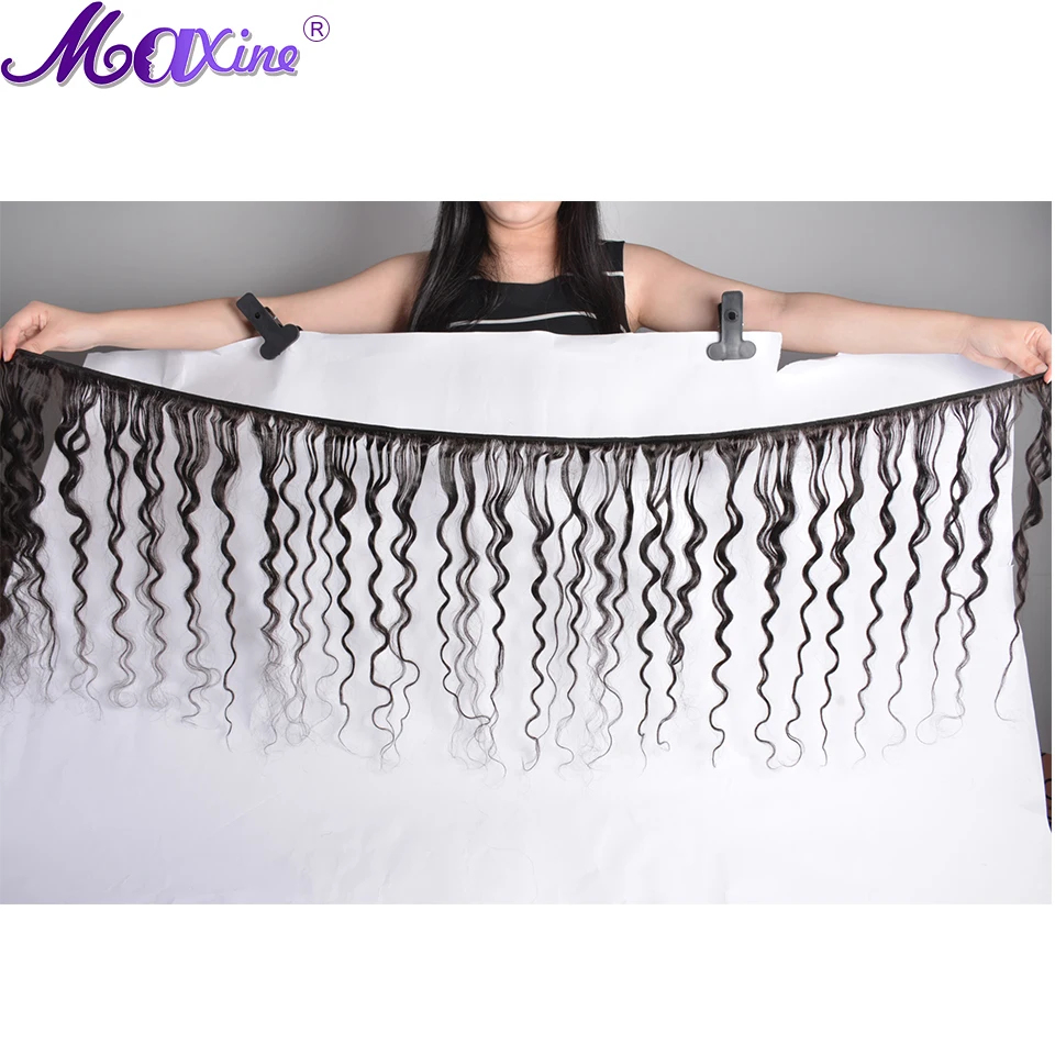 Maxine волосы 4 пучка предложения бразильские волнистые плетение пучки Remy