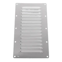 isure marine stainless steel boat louvred vent cover 228x127mm