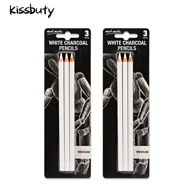 

3Pcs/Set White Highlight Sketch Charcoal Pencil Profession Pencil Sketching Drawing Pencils Set Art Painting Stationery Supplies