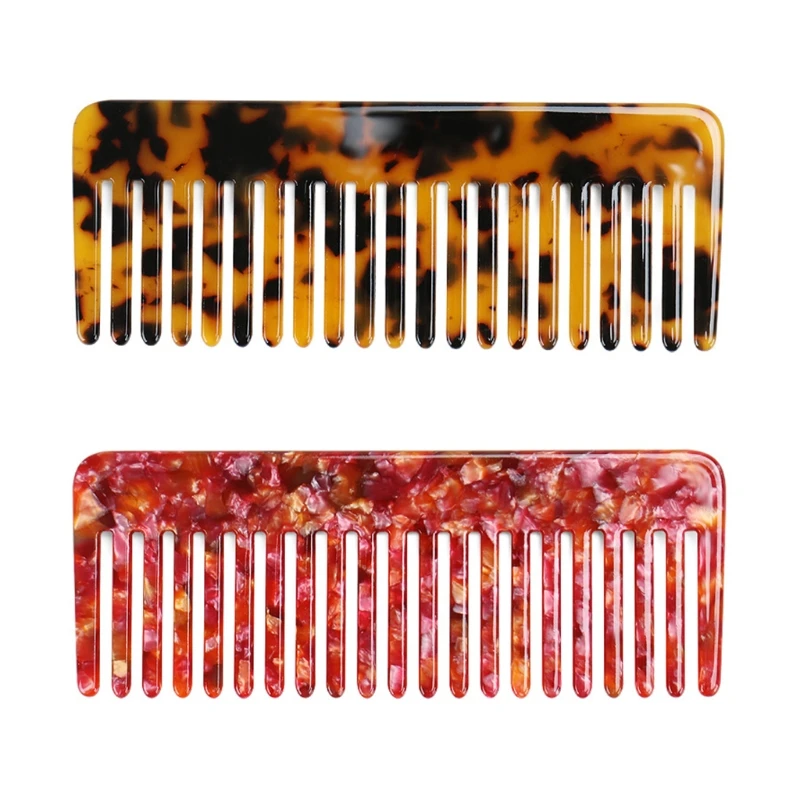 

Модные ацетатные расчески для волос, красочная Антистатическая Массажная Расческа для парикмахерских, дорожная Щетка для волос, инструмен...