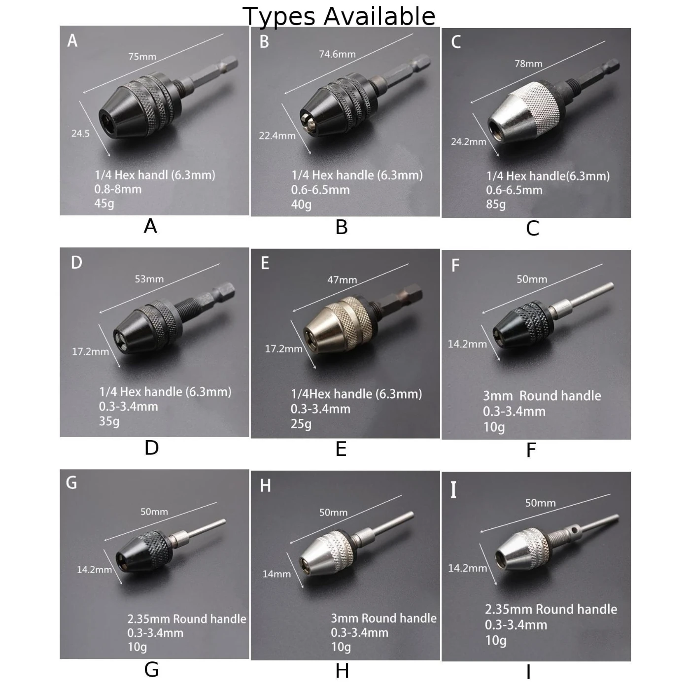 

Adapter 1/4" Keyless Chuck Conversion Hex Shank Adapter Drill Bit Quick Change Driver High Quality