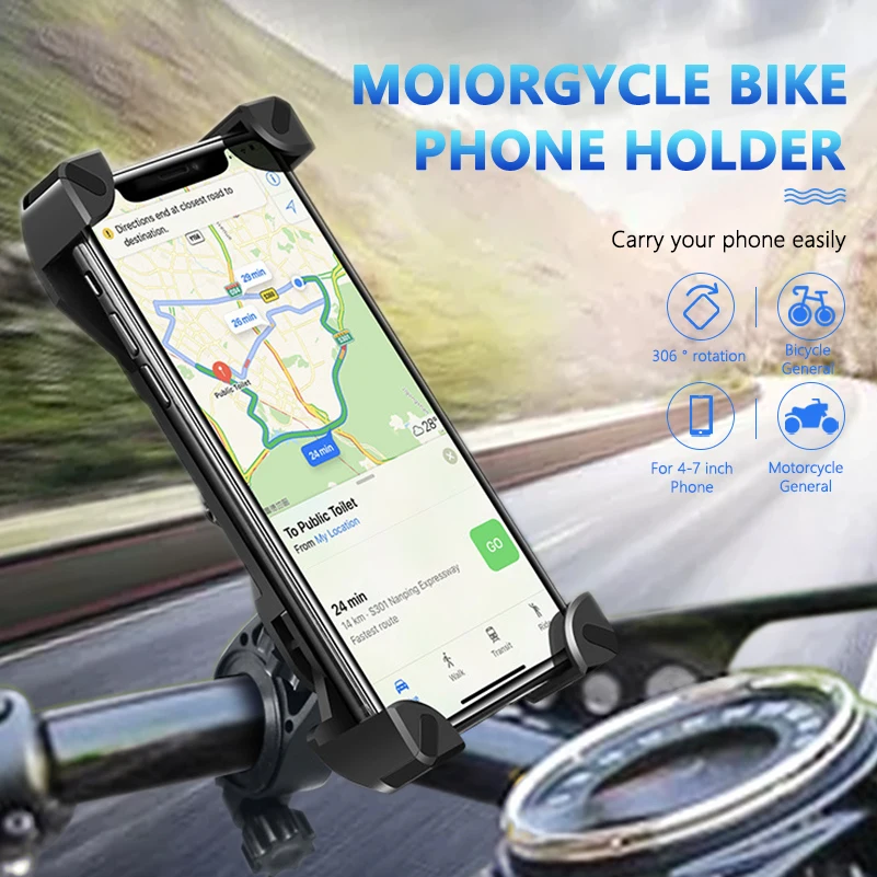 Держатель для телефона мотоцикла велосипеда 360 MTB крепление на руль держатель