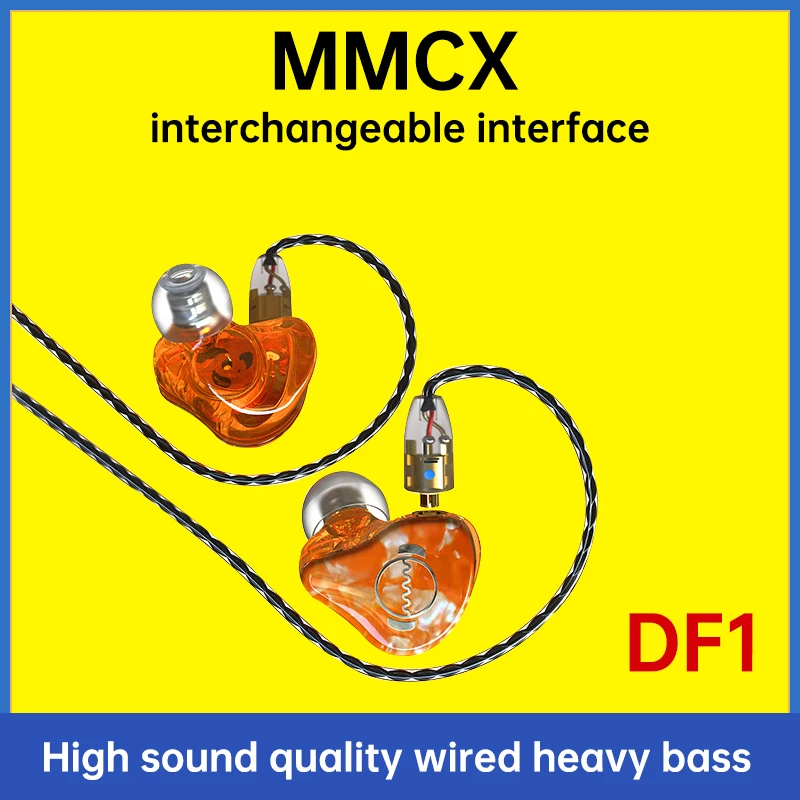 

New In Ear Earphones Earplug 3.5MM Wired HIFI Fever Detachable Cable MMCX High-Fidelity Heavy Bass Music Monitor Headset