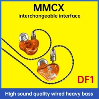 new in ear earphones earplug 3 5mm wired hifi fever detachable cable mmcx high fidelity heavy bass music monitor headset