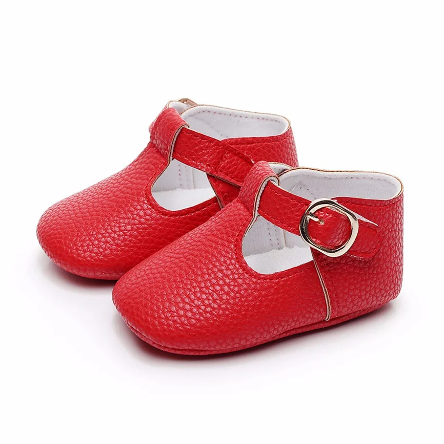Детская обувь Обувь для малышей новорожденных Милая однотонная на мягкой