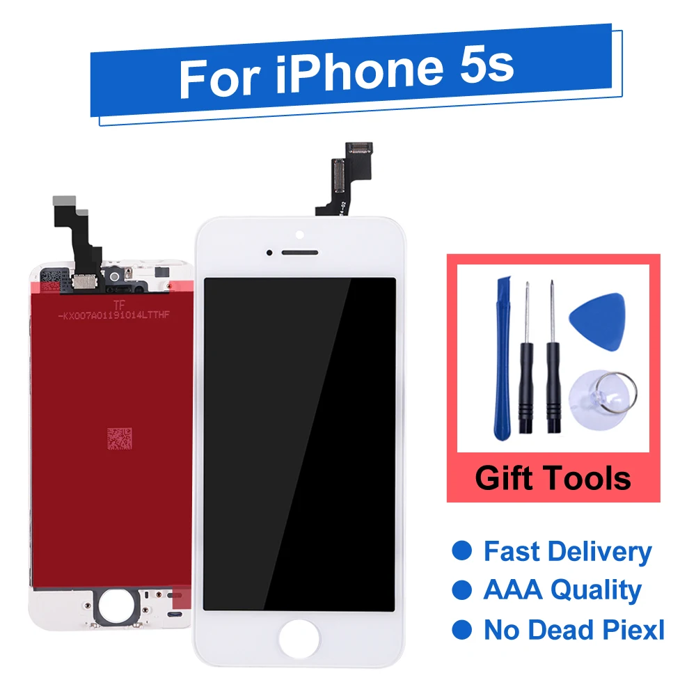 

LCD For 5s iPhone 5 Display Touch Screen Replacement Digitizer Assembly for iPhone 5c LCD Screen No Dead Pixel Phone Screen