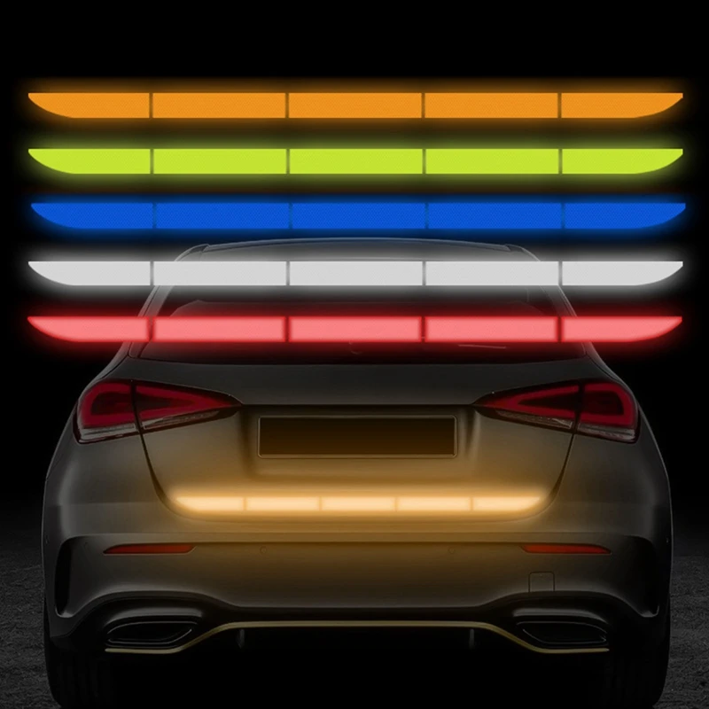 

Car Reflective Sticker Self-adhesive Car Reflector Sticker 90x3.5cm Body Exterior Trunk Decal Auto Reflective Tape Car Accessory