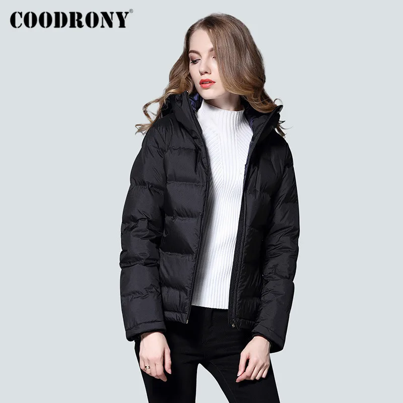 

COODRONY бренд уличная мода ветрозащитные теплые женские парки 2020 Новинка Осень Зима Элегантный женский пуховик W9004