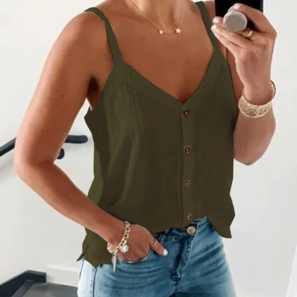 

Women Tank Top Ladies Casual White Summer Clothes For Women Black V Neck Camisoles Tanks Camis Tops Tee Shirt Femme Plus Size