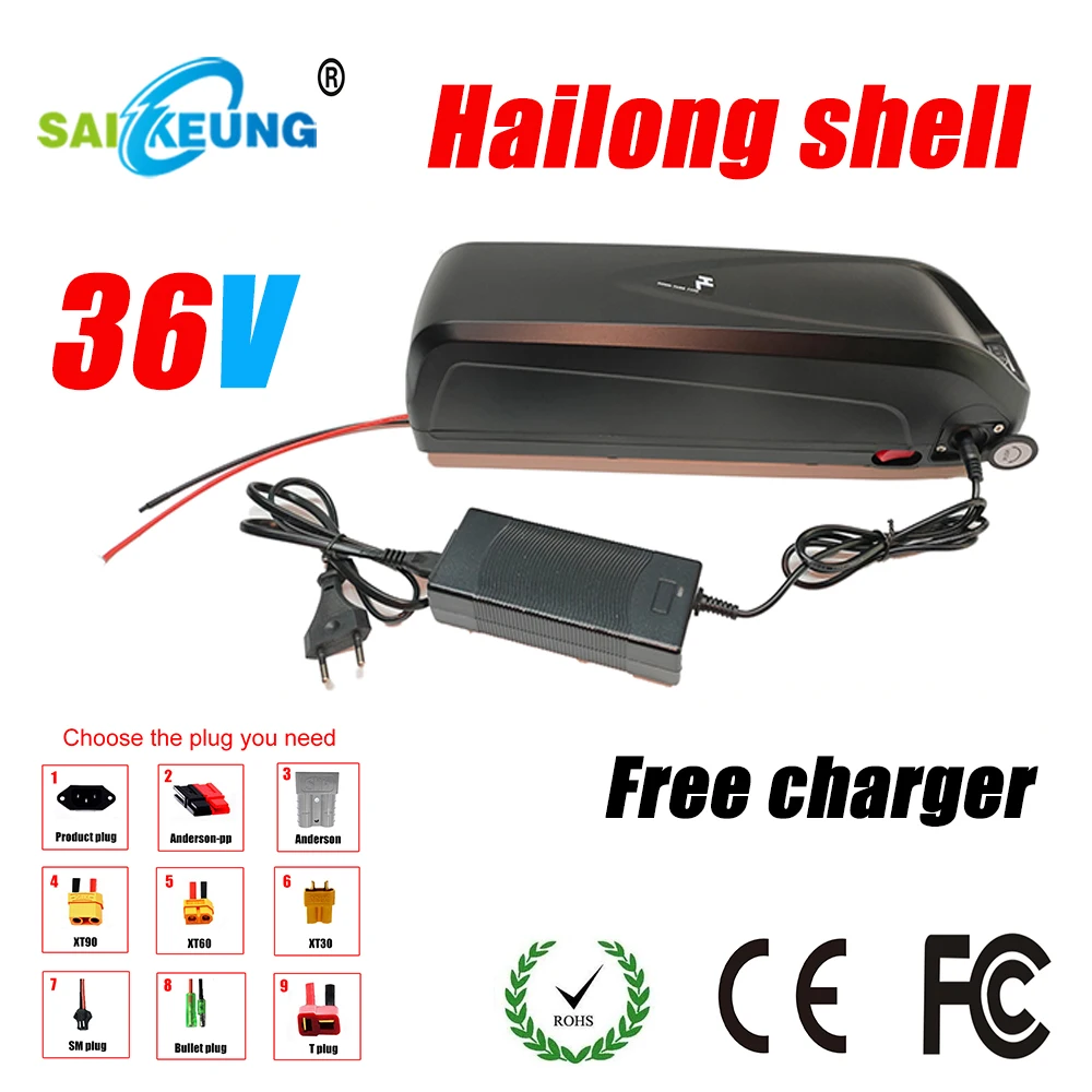 

Hailong Battery 36v Electric Bicycle Ebike Battery 48V 52V 16Ah 18650 Battery Pack Is Suitable for Bafang 1000W 700W 500W Motor