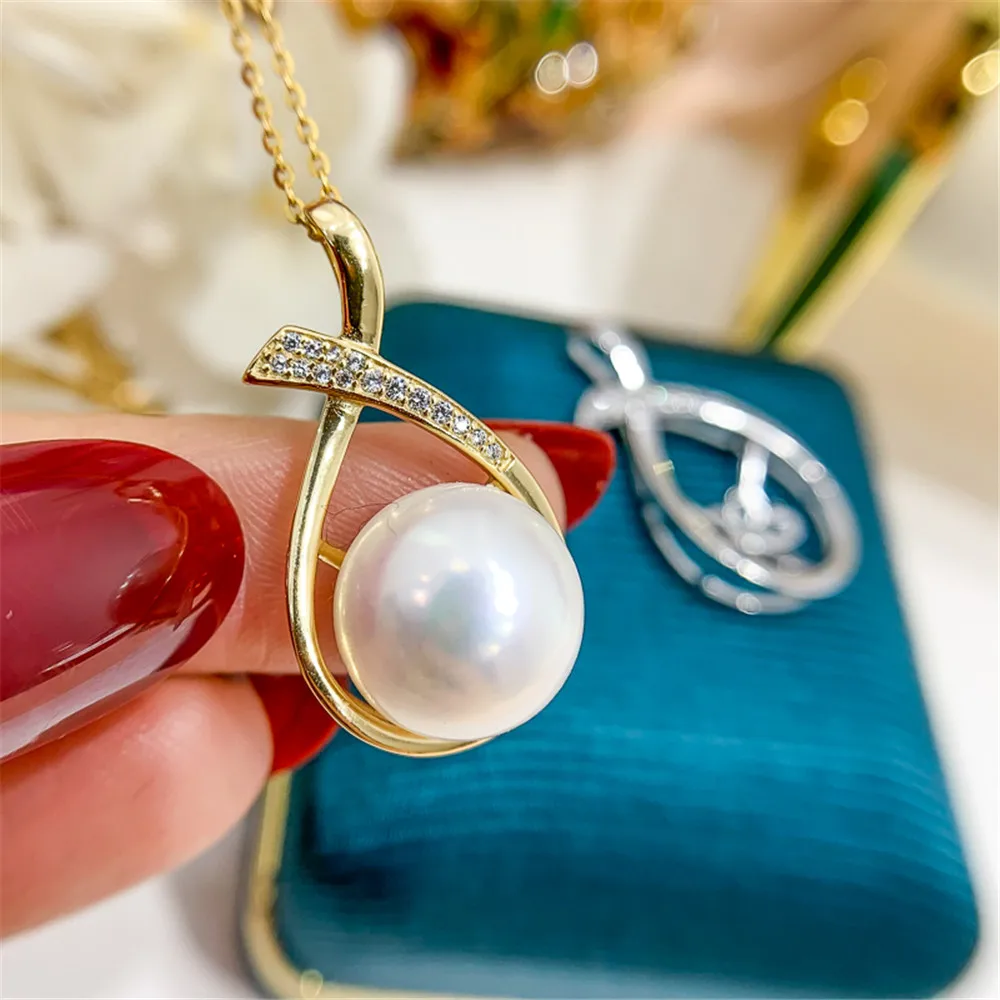 

DIY Pendant base connection Discovery of Jewelry Making Only Pendant Fitting S925 Sterling silver , No Pearl No Chain