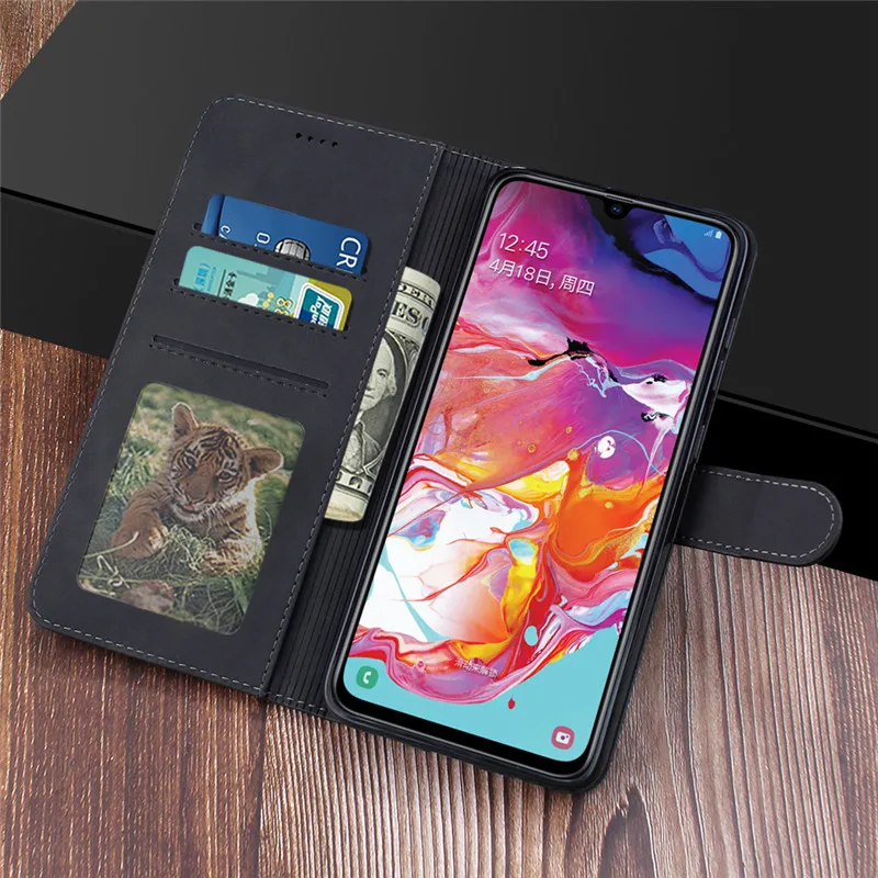 Роскошный кожаный чехол для samsung Galaxy S10 S8 S9 плюс A70s A50s A20s Чехол-книжка с бумажником для Note10 A7 A8 A50 A70 чехол