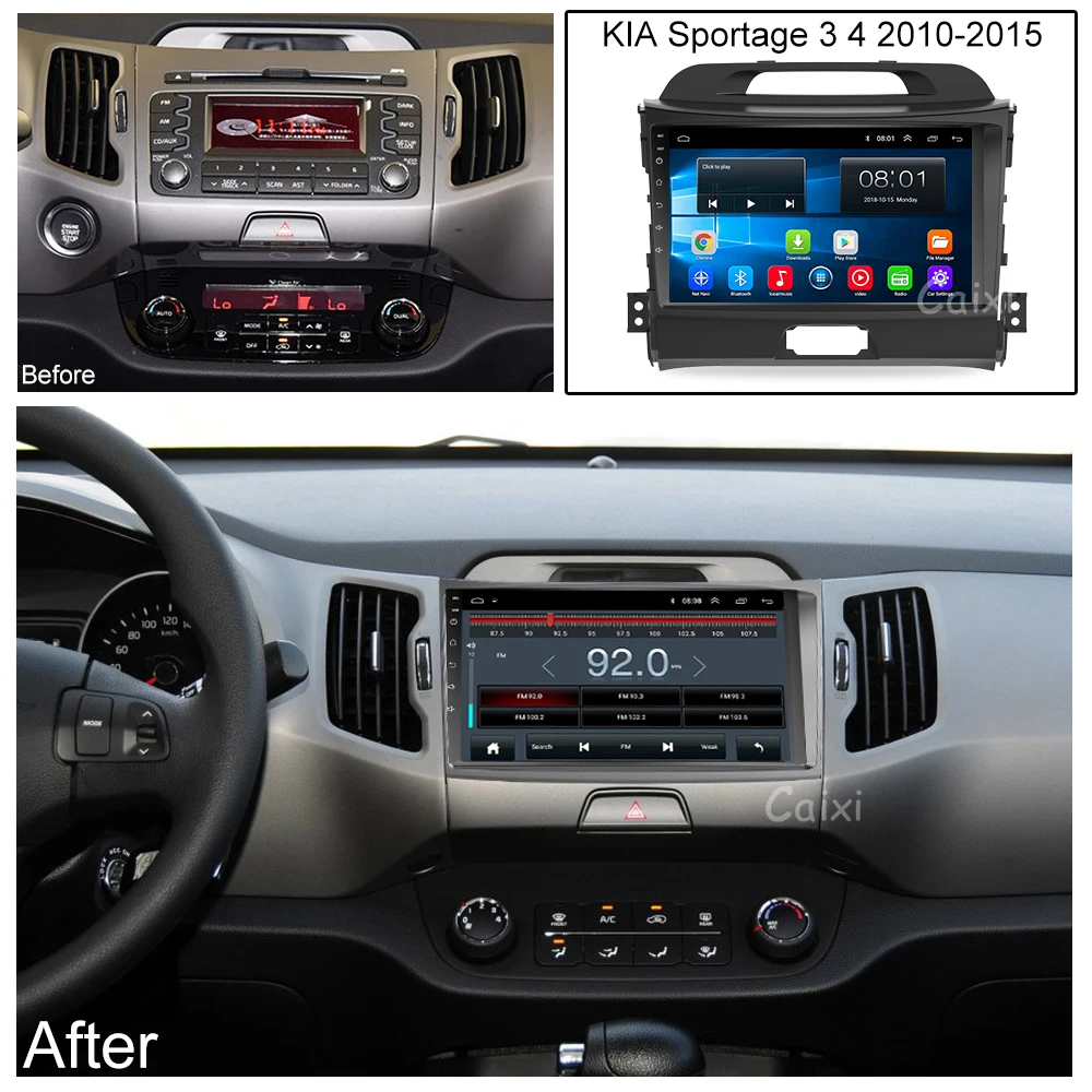 CaiXi автомобильный Радио мультимедийный dvd-плеер GpS навигация для KIA Sportage 2011 2012 2013 автомобильный Android 8,1 2din видео плеер