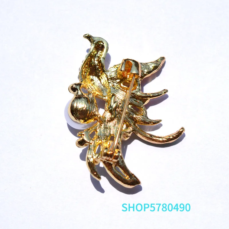Элегантные эмалированные броши в виде птиц для женщин разноцветные Украшения