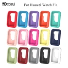 BOORUI крышка для Huawei часы подходят чехол Аксессуары для смарт-часов по всей поверхности экрана Силиконовая Защитная крышка для Huawei часы подходят чехол