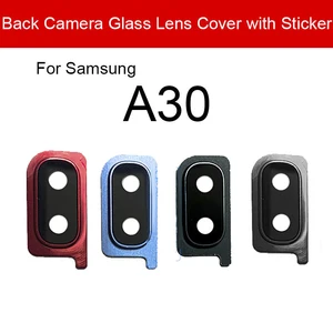 Задний стеклянный объектив для Samsung Galaxy A30 SM-A305F A305F, основной задний объектив камеры, стекло с наклейкой, запасные части для ремонта