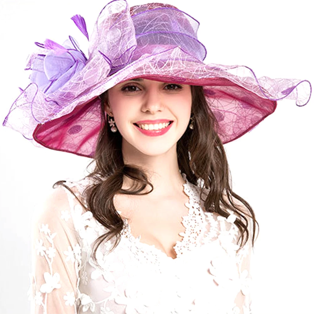 Женские головные уборы складные анти УФ модные вечерние летние подарок шляпа с