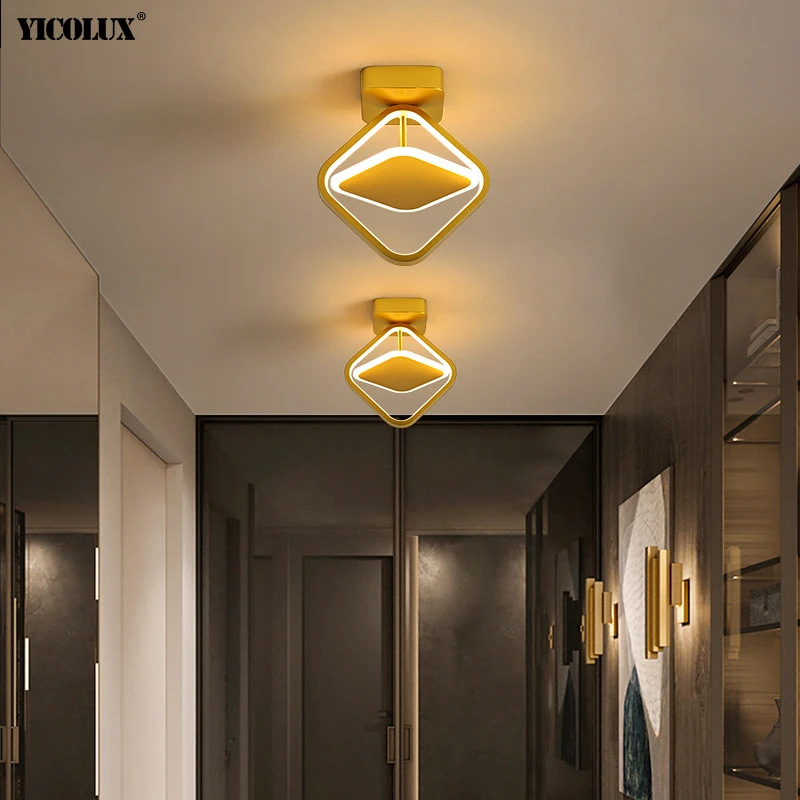 

Золото, круглая, квадратная, современные железные настенные лампы Алюминий акриловые приспособление для Гостиная Спальня проход коридор О...