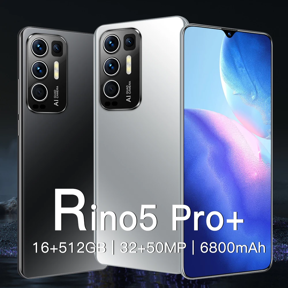 

Hot Sale Rino5 Pro 6.7 Inch Deca Core Global Version 6800mAh 16GB 512GB 32MP 50MP Face ID Smartphone Snapdragon 888 Mobile Phone