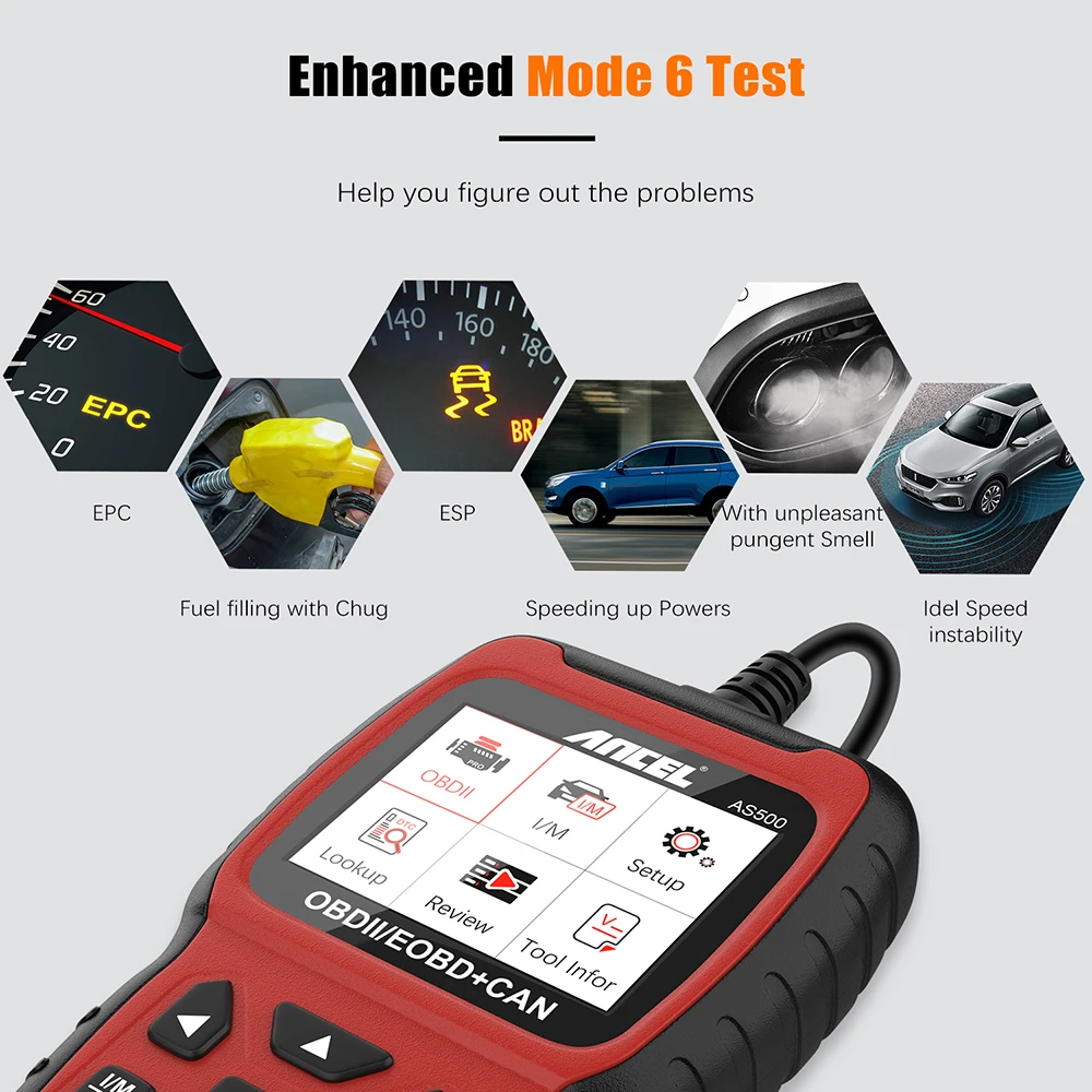 Сканер диагностический ANCEL AS500 с поддержкой Obd2 PK KW850 | Автомобили и мотоциклы