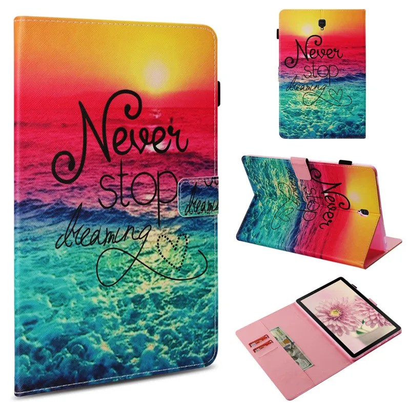 freeshipping Fashion Pattern Pu Leathe Cover For Samsung Galaxy Tab S4 2018 10.5''T830 T835 SM-T835 10.5 inch Skin Tablet case |