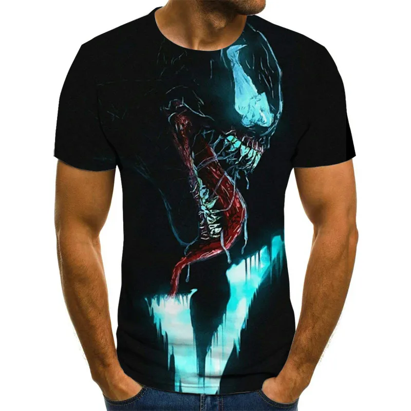 

Novelty patterns in 2021! Men's and women's cartoon 3D printed T-shirt everyday comfortable and sweat-absorbent short sleeve