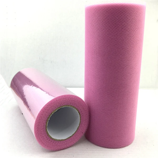 pink purple 15 см, 25 ярдов, тюль, рулон, ткань, катушка, пачка, свадебное украшение, для детского душа, органза, лазер, сделай сам, ремесла, принадлежности для дня рождения - Цвет: pink purple