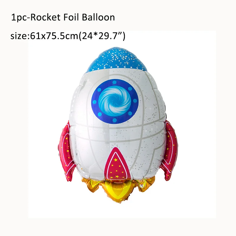 rocket balloon 10 шт. солнечная система подвесное вихревое украшение планета космическое пространство галактика Вихрь детский класс душ день рождения принадлежности - Цвет: rocket balloon