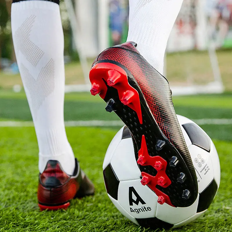 Мужские сверхлегкие амортизирующие футбольные ботинки с шипами износостойкие
