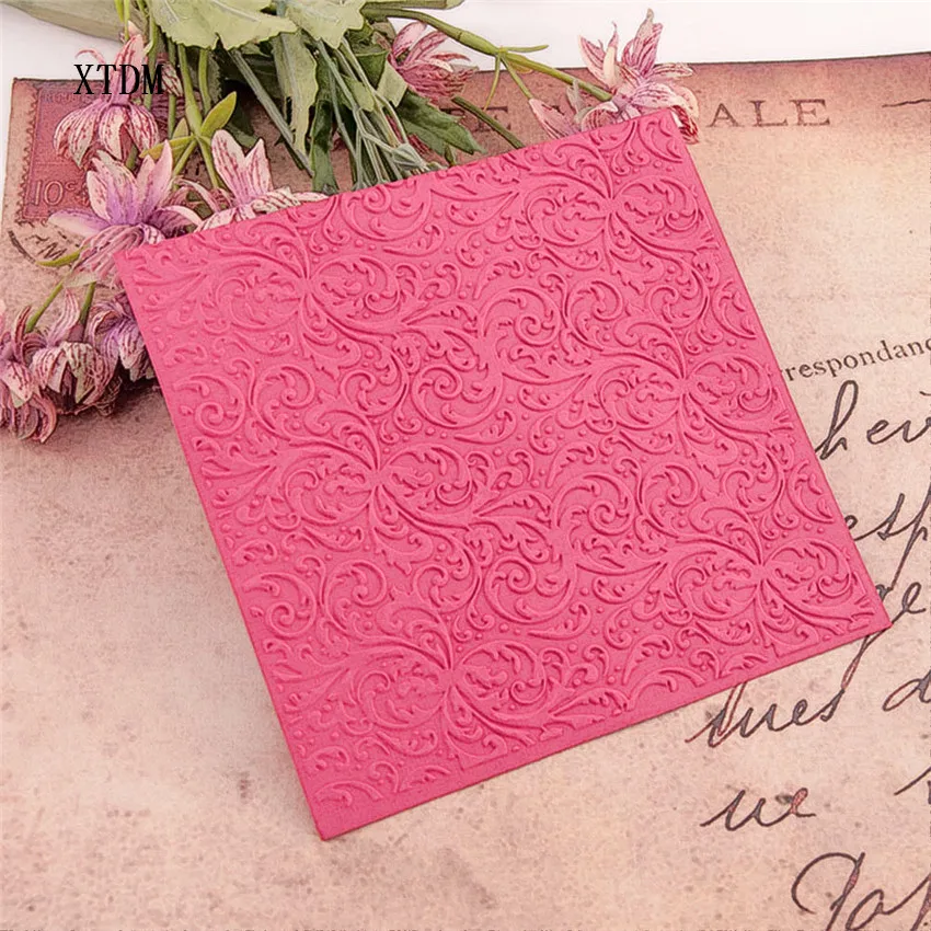 

HOT plastic Curly flower craft card making paper card album wedding decoration clip Embossing folders