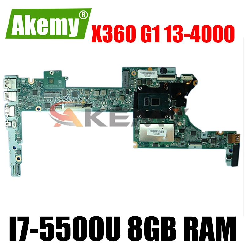 

For HP X360 G1 13-4000 Laptop Motherboard 801505-601 801505-501 801505-001 W/ i7-5500U CPU 8GB RAM DA0Y0DMBAF0 MB 100% Test Work