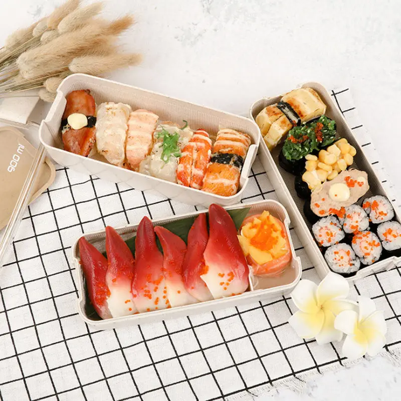 900 мл Ланч-бокс 600 суповое ведро 3 слоя экологичный контейнер для еды