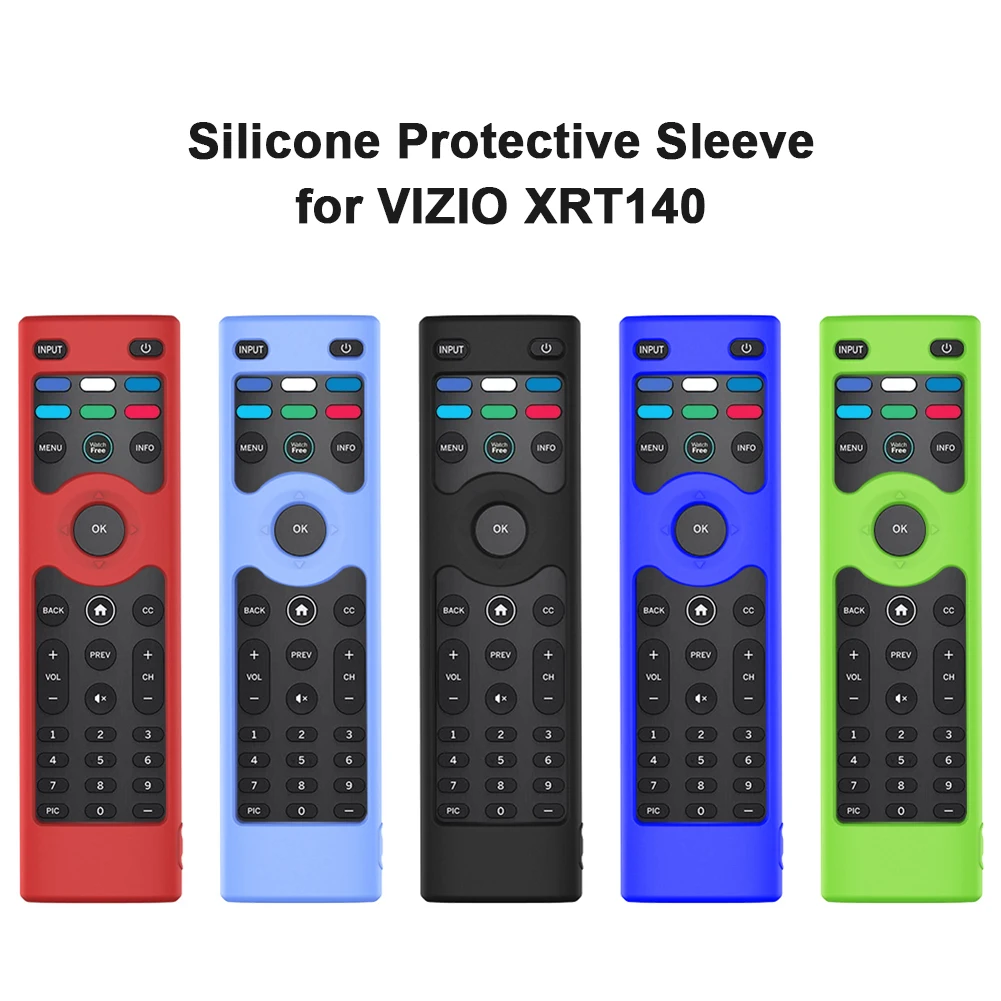 

Remote Control Case For Smart TV VIZIO XRT140 Cover Soft Silicone Shockproof Anti-Slip Shell Smart Remote Control Replacement