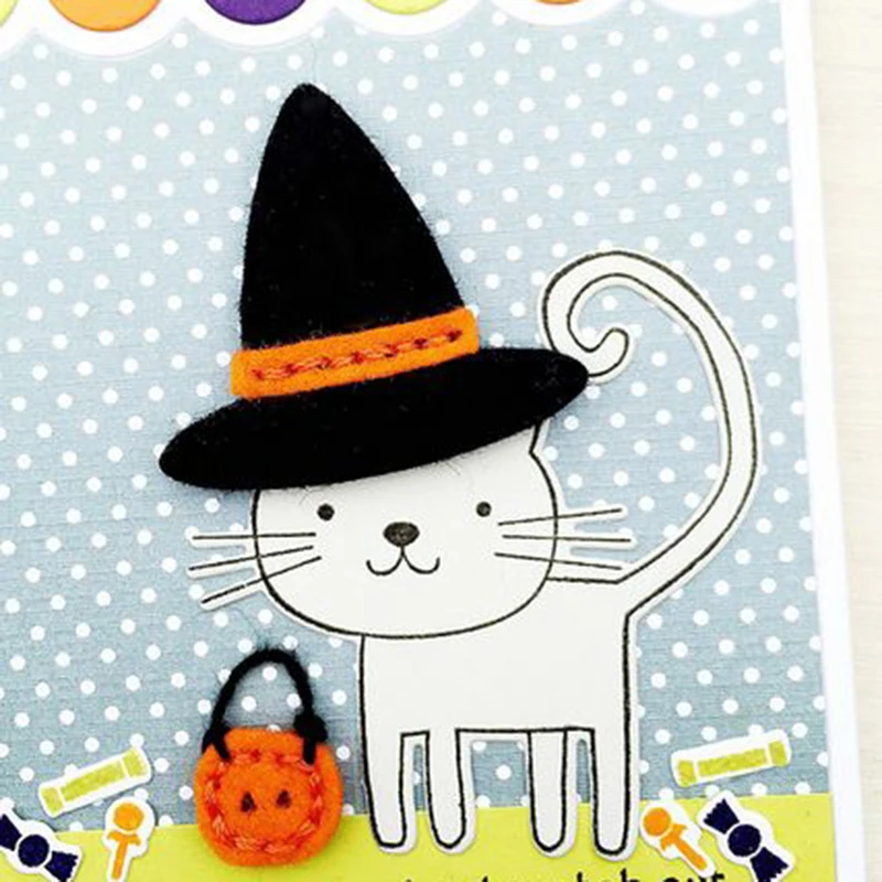 Металлические пресс-формы ведьмы шляпа 2019 ремесла трафарет для сделай сам