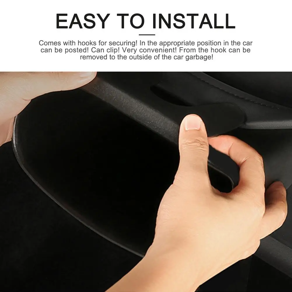 

Car Trash Can Waste Container Plastic With Lid Leak Proof Vehicle Trash Bin Car Dustbin Can Automotive Waste Storage