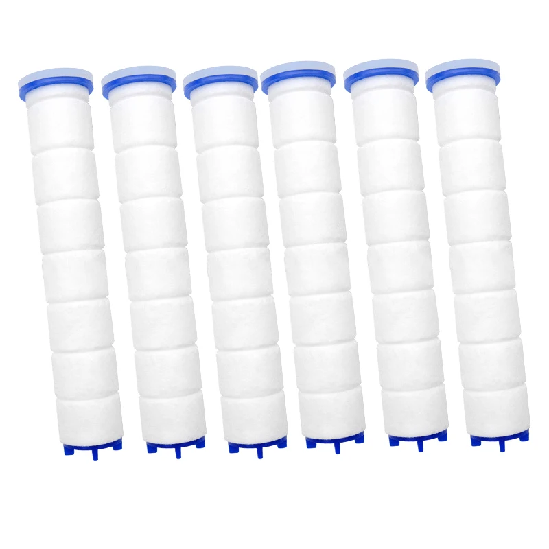 

6 Pcs Of High Pressure Hand-Held Water Shower Filter Bathroom Bath Shower Filter Core Water Purification