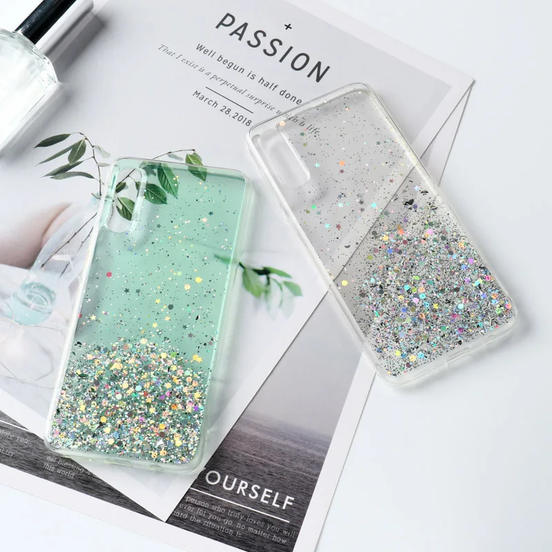 Glitter Case For Samsung S23 Ultra Cases Galaxy S22 Plus S21 S20 Fe  A51 A53 5G A52 A52s A33 A13 A12 A21s A50 A32 A73 A71 Cover 