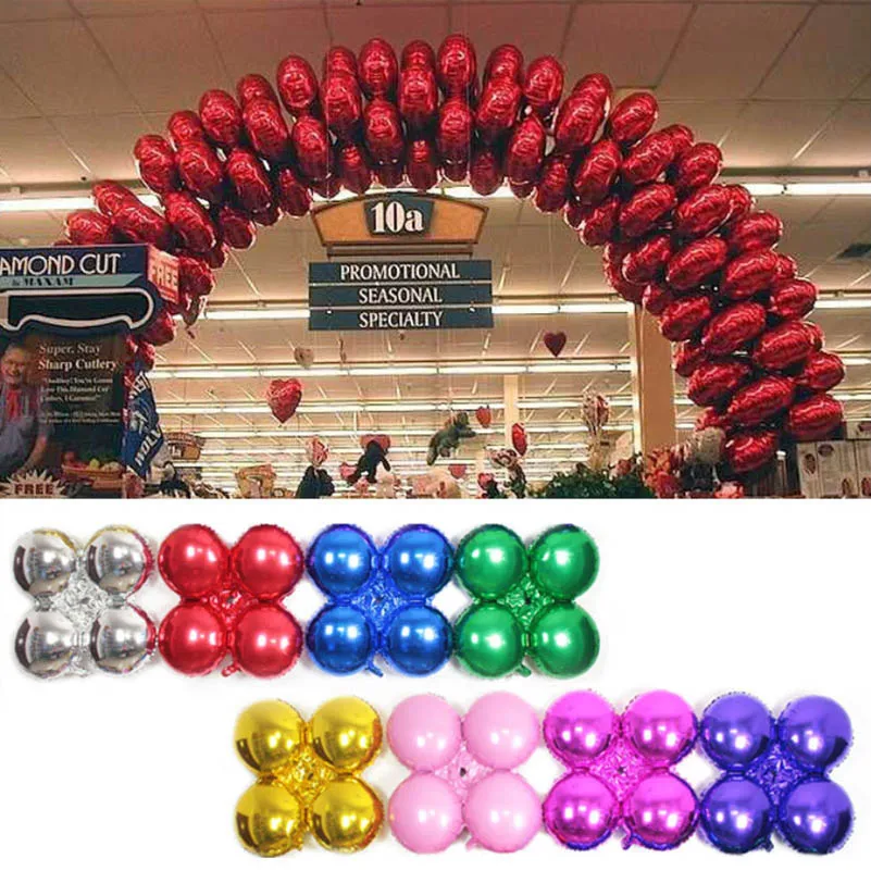 Большие 30 дюймов круглые лепестки лепестков фольги воздушные шары магазин